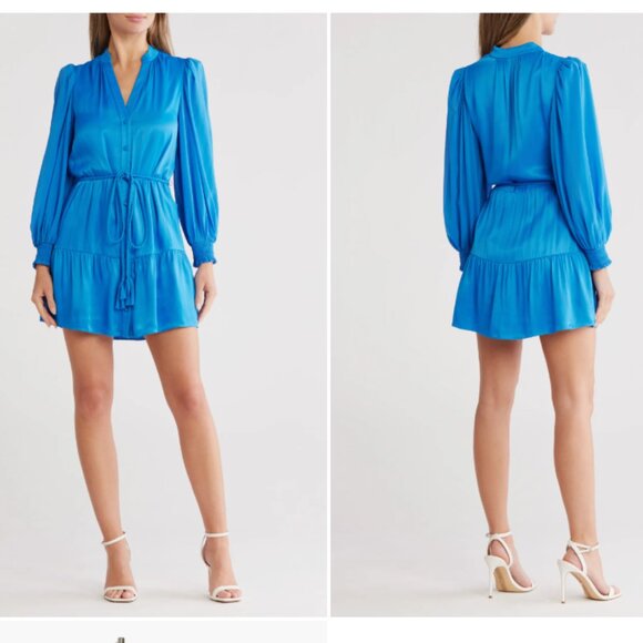 Alice & Olivia Antonette Long Sleeve Mini Dress - Picture 1 of 12